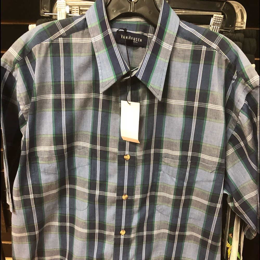 Van Heusen plaid shirt for men